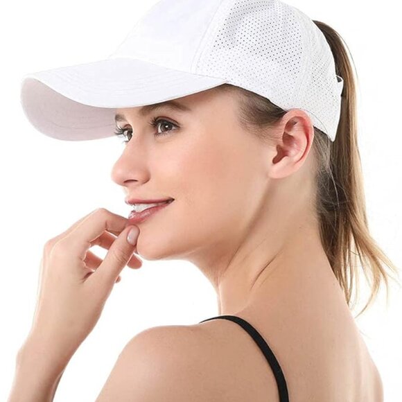 Set of two (2) women's ponytail hats baseball caps - Picture 4 of 12